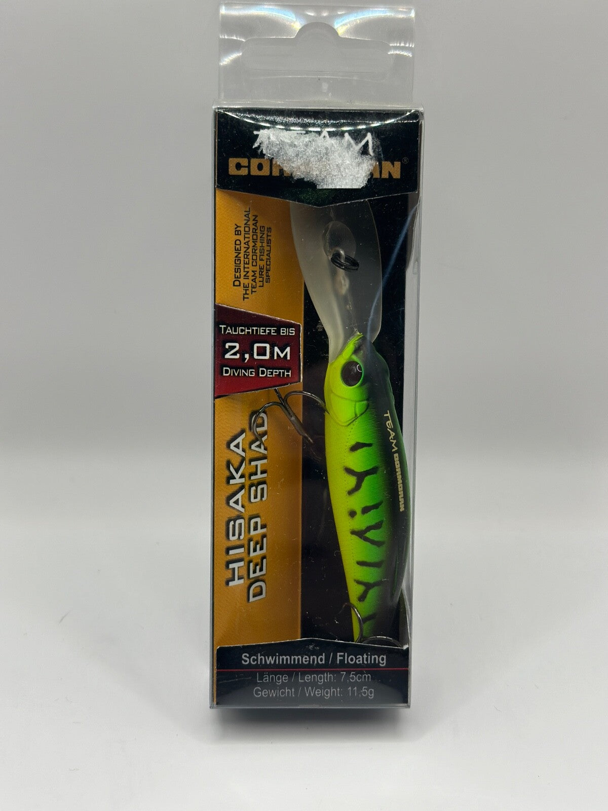 Team Cormoran Hisaka Deep Shad /  7,5cm 11,5g Floating, Wobbler0