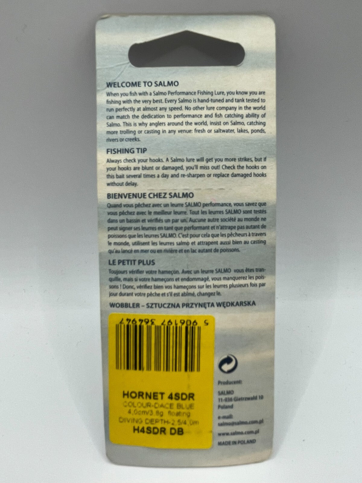 Salmo Hornet 4SDR Dace Blue 4cm 3,8g Floating1