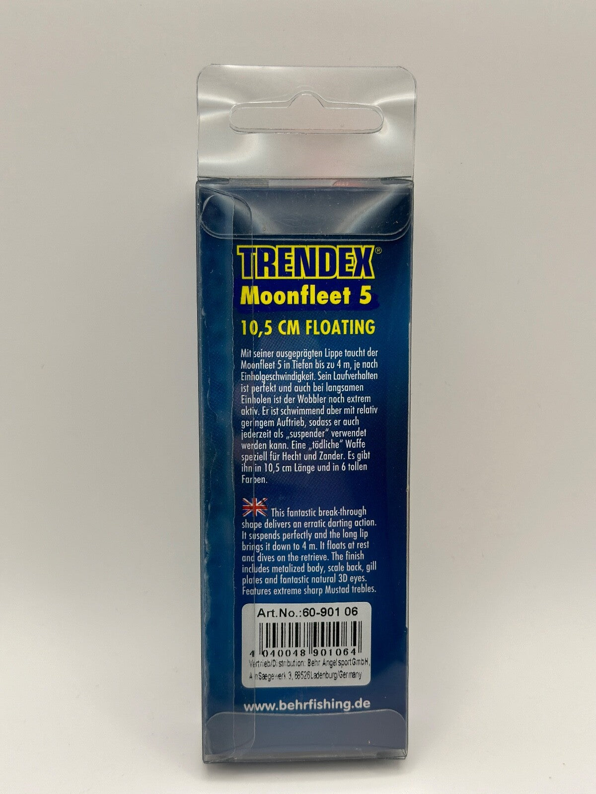 Behr Trendex Moonfleet 5 10,5cm Floating, Angelwobbler, Angelzubehör1