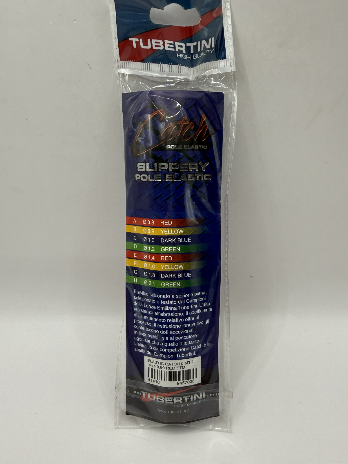 Tubertini Slippery Pole Elastic Red 0.8mm1