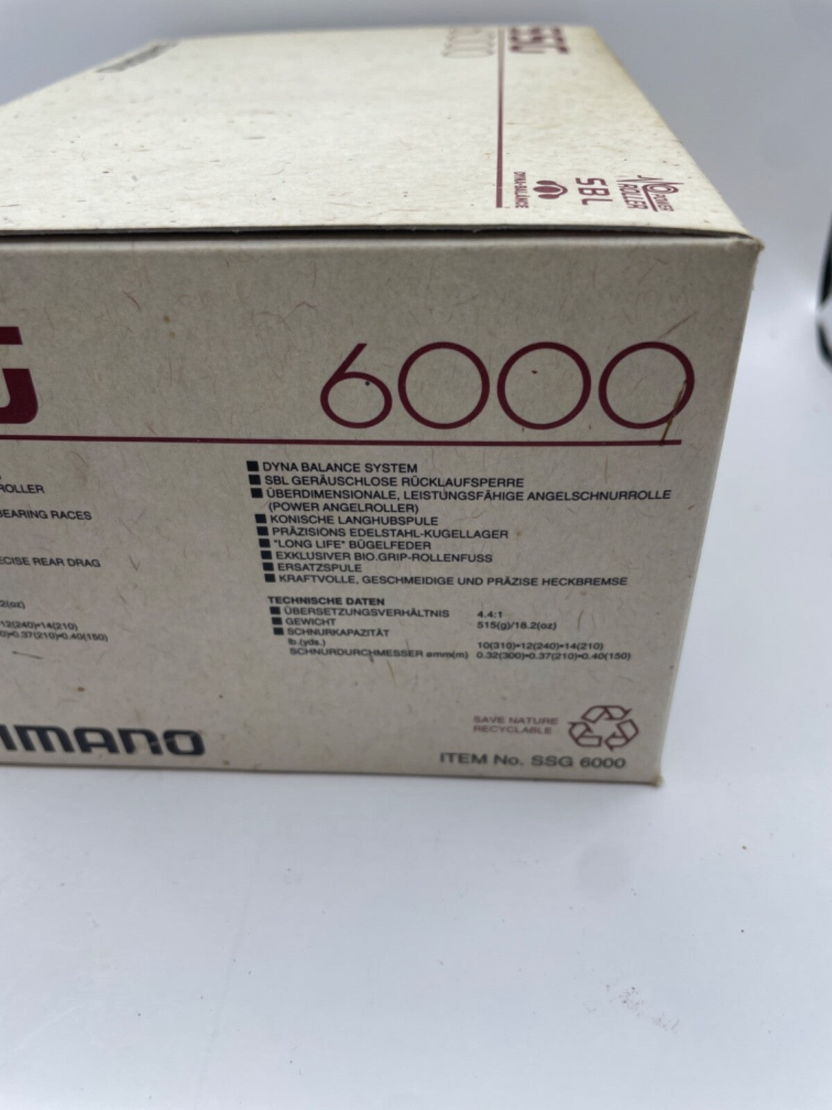 Shimano SSG 6000 Rolle, Angelrolle2