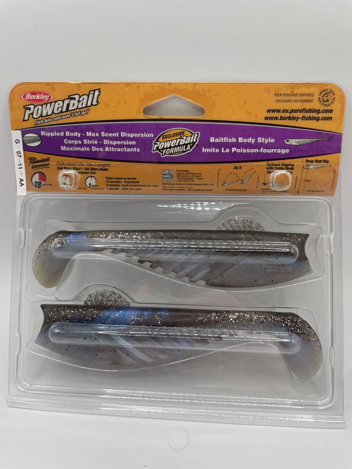 Berkley Powerbait 15cm Fat Ripple, Angelzubehör, Gummifisch1