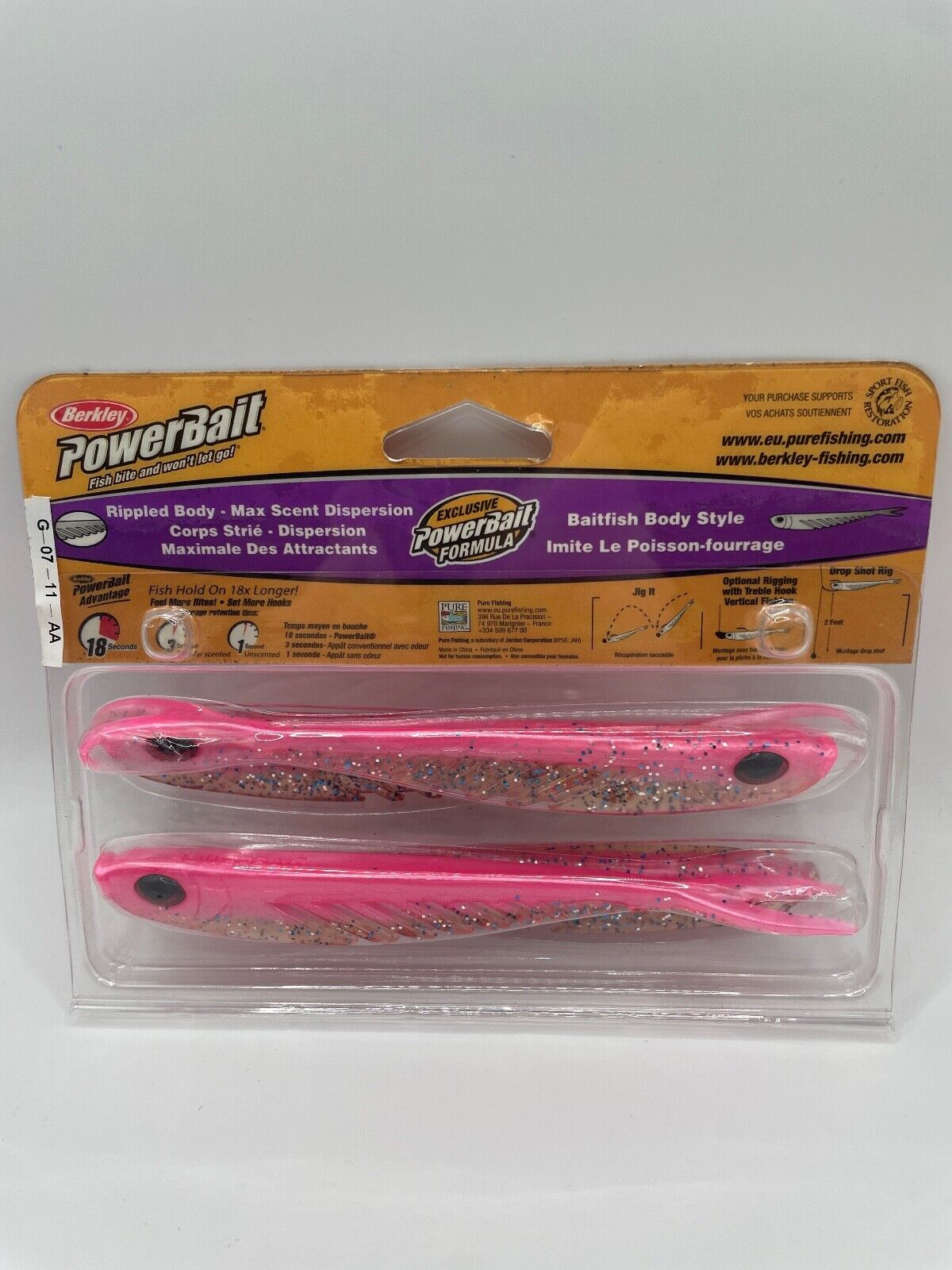 Berkley Powerbait 5 3/4" Ripple Minnow, Angelzubehör, Gummifisch