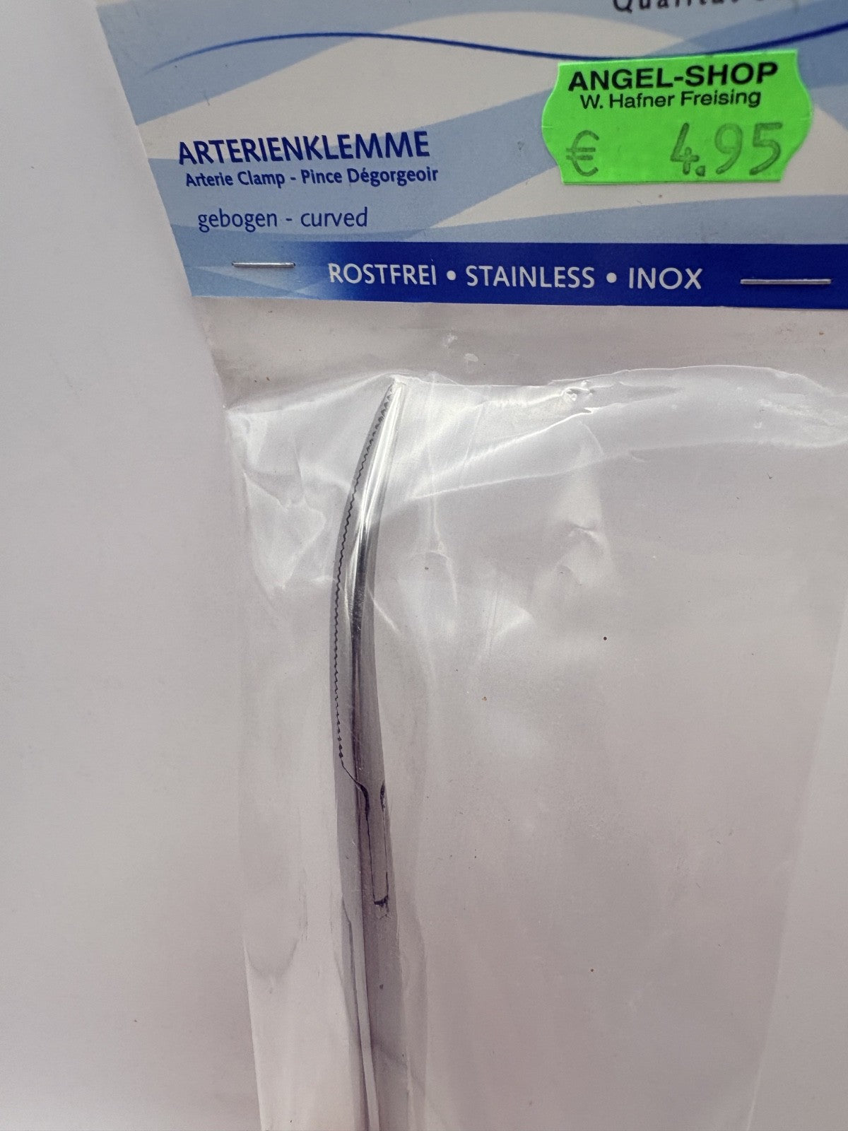 Balzer Hakenlöser Klemmzange Arterienklemme gebogen 25cm1