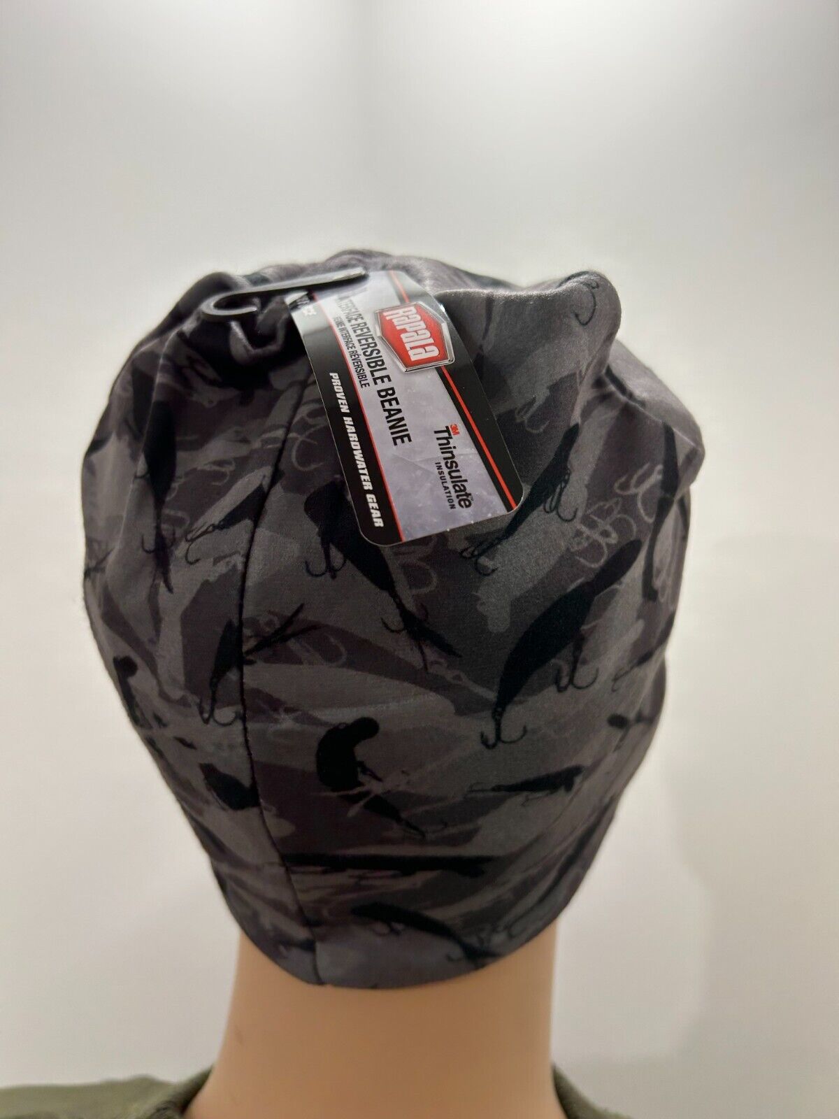 Rapala Reversible Beanie Mütze Grau Wendefunktion