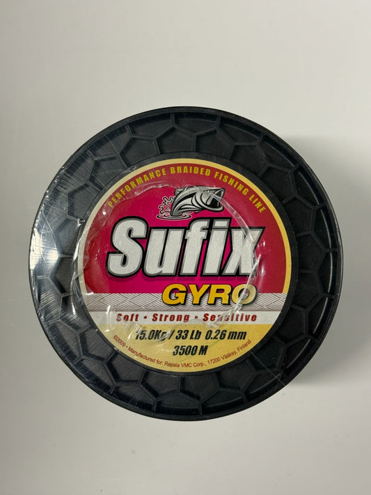 Sufix Gyro Schnur 15Kg 33 LB 0.26mm 3500m geflochtene Schnur0