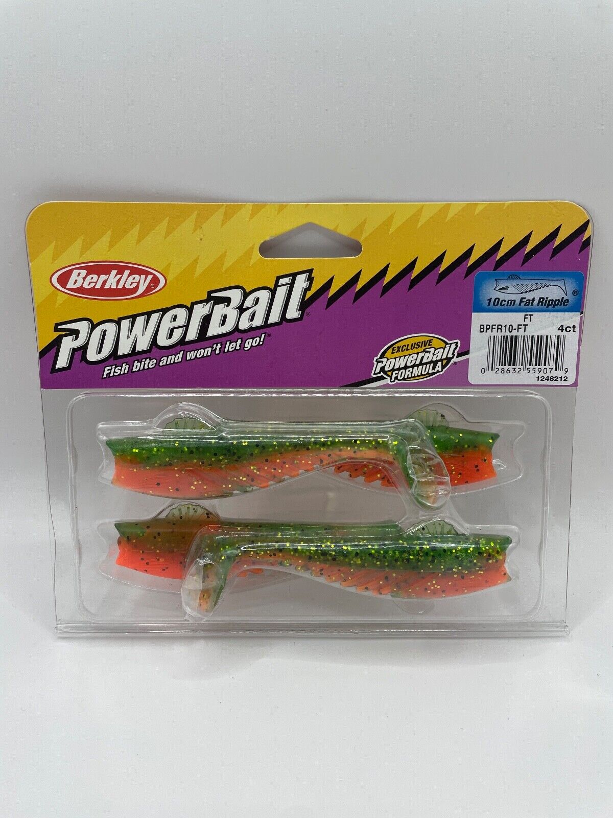 Berkley Powerbait 10cm Fat Ripple, Angelzubehör, Gummifisch