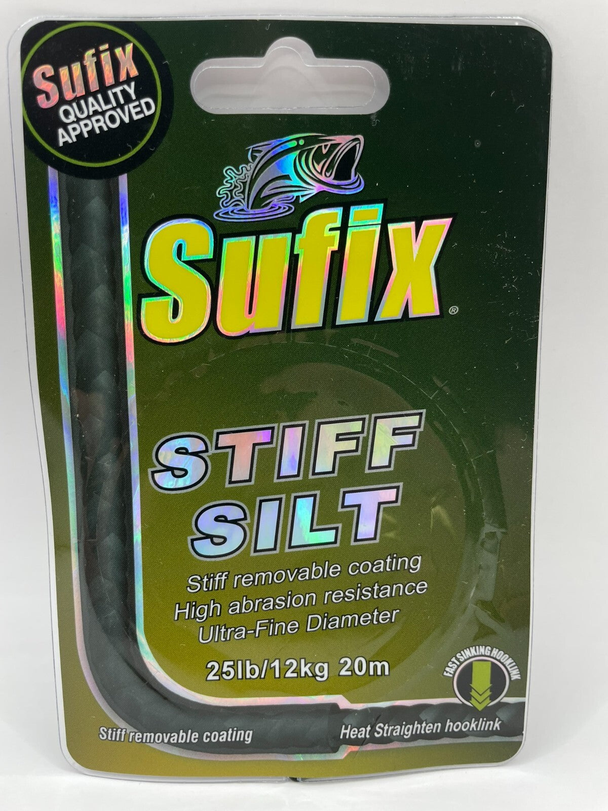 Sufix Stiff Silt 12 KG 20m geflochtene Vorfachschnur0