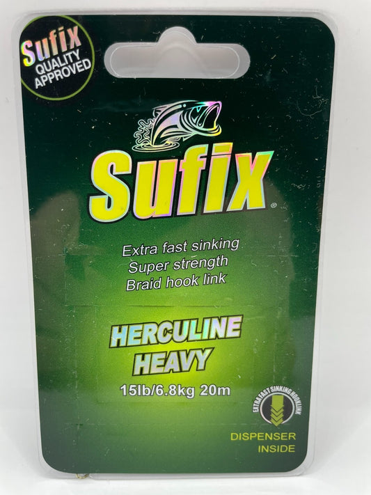 Sufix Herculine Heavy Vorfachschnur geflochtene 6,8KG 20m0