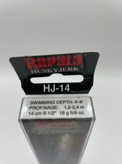 Rapala Down Deep Huskyjerk HJ-14 Silver Wobbler Spinnfischen Angelzubehör