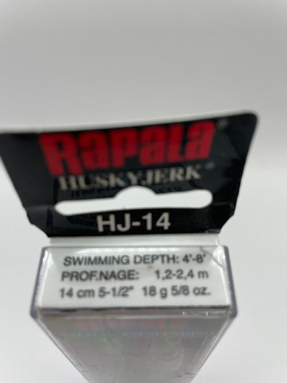 Rapala Down Deep Huskyjerk HJ-14 Glass Red Head Wobbler Angelzubehör