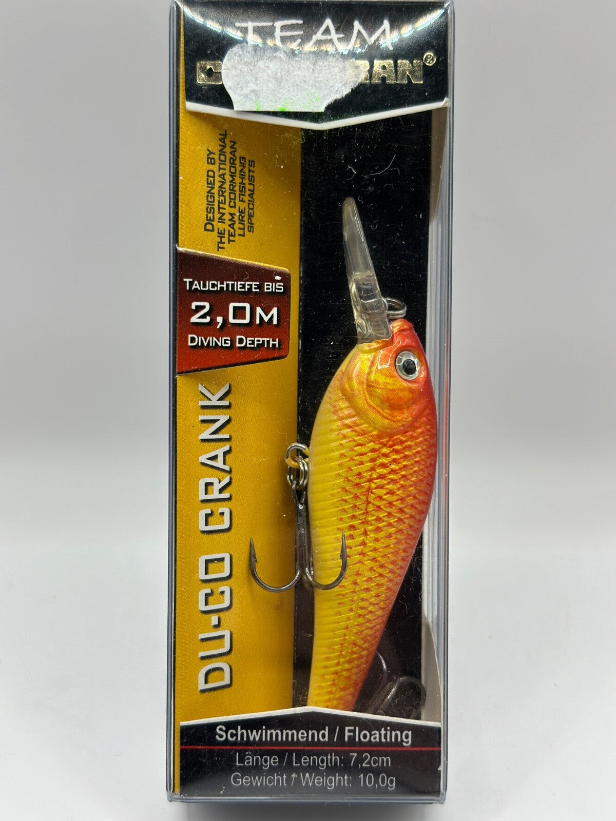 Team Cormoran DUCO Crank /  7,2cm 10,0g Floating , Wobbler0