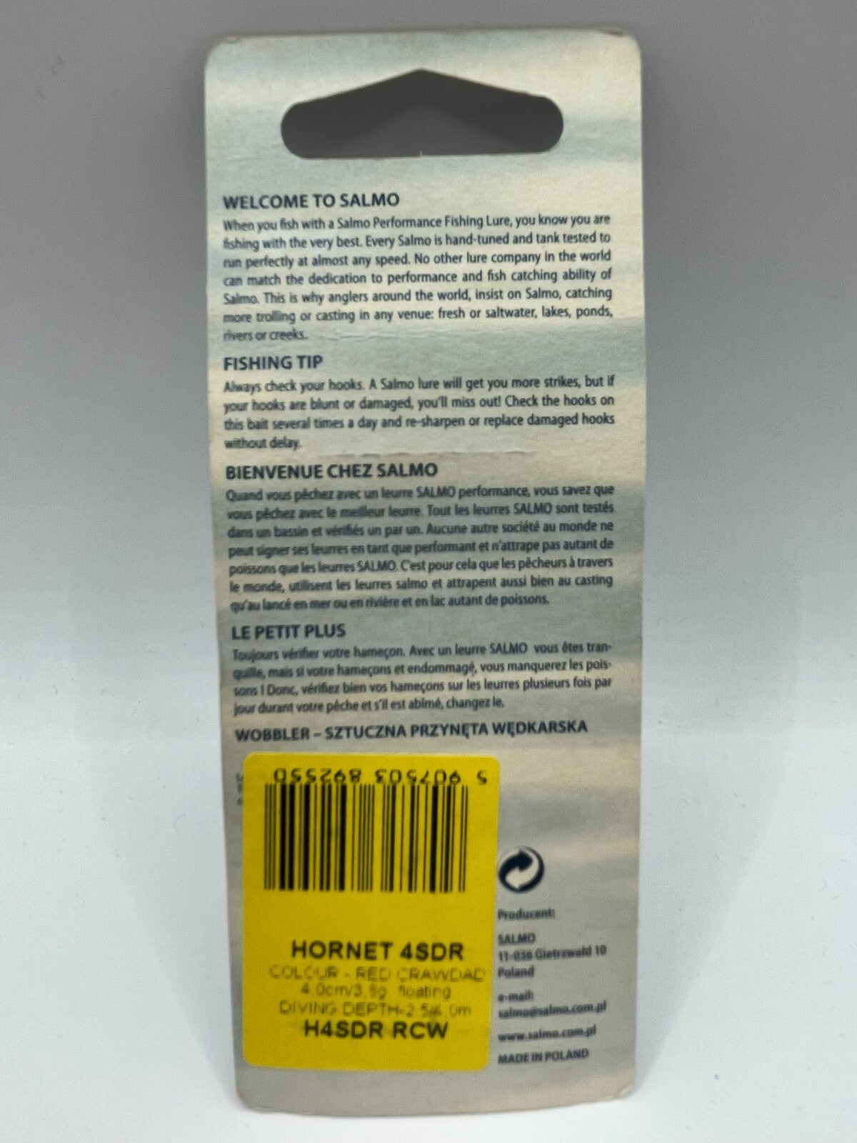 Salmo Hornet 4SDR Red Crawdad 4cm 3,8g Floating1