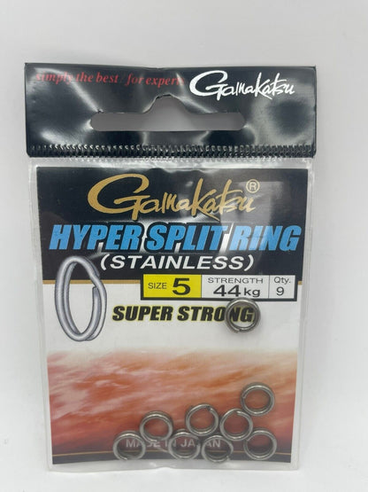 Gamakatsu Hyper Split Ring stainless diverse Größen