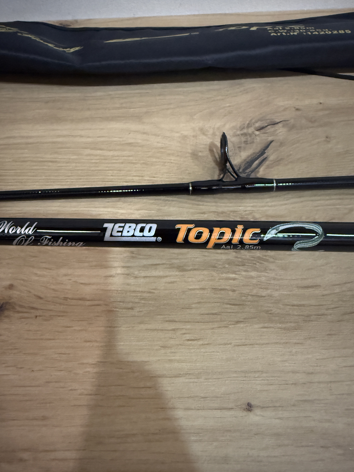 Zebco Topic Fantastic World of Fishing Aal  2,85m 3085g Rute3