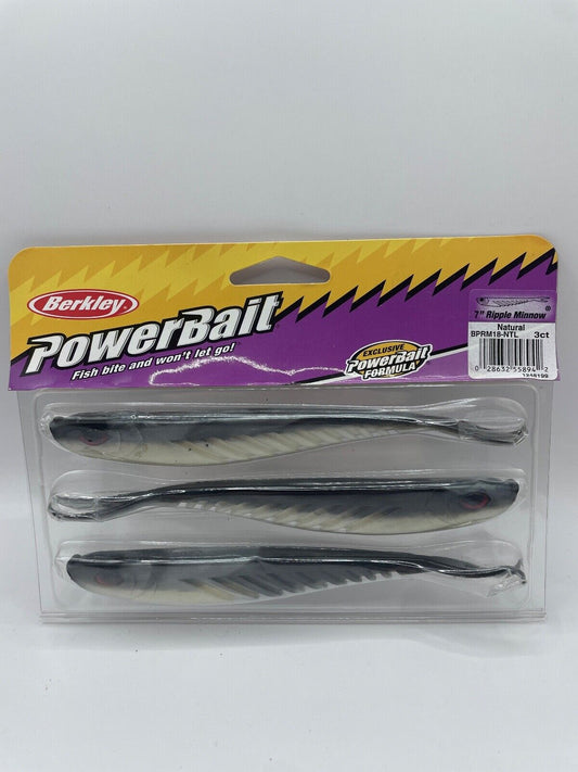 Berkley Powerbait 7" Ripple Minnow, Angelzubehör, Gummifisch