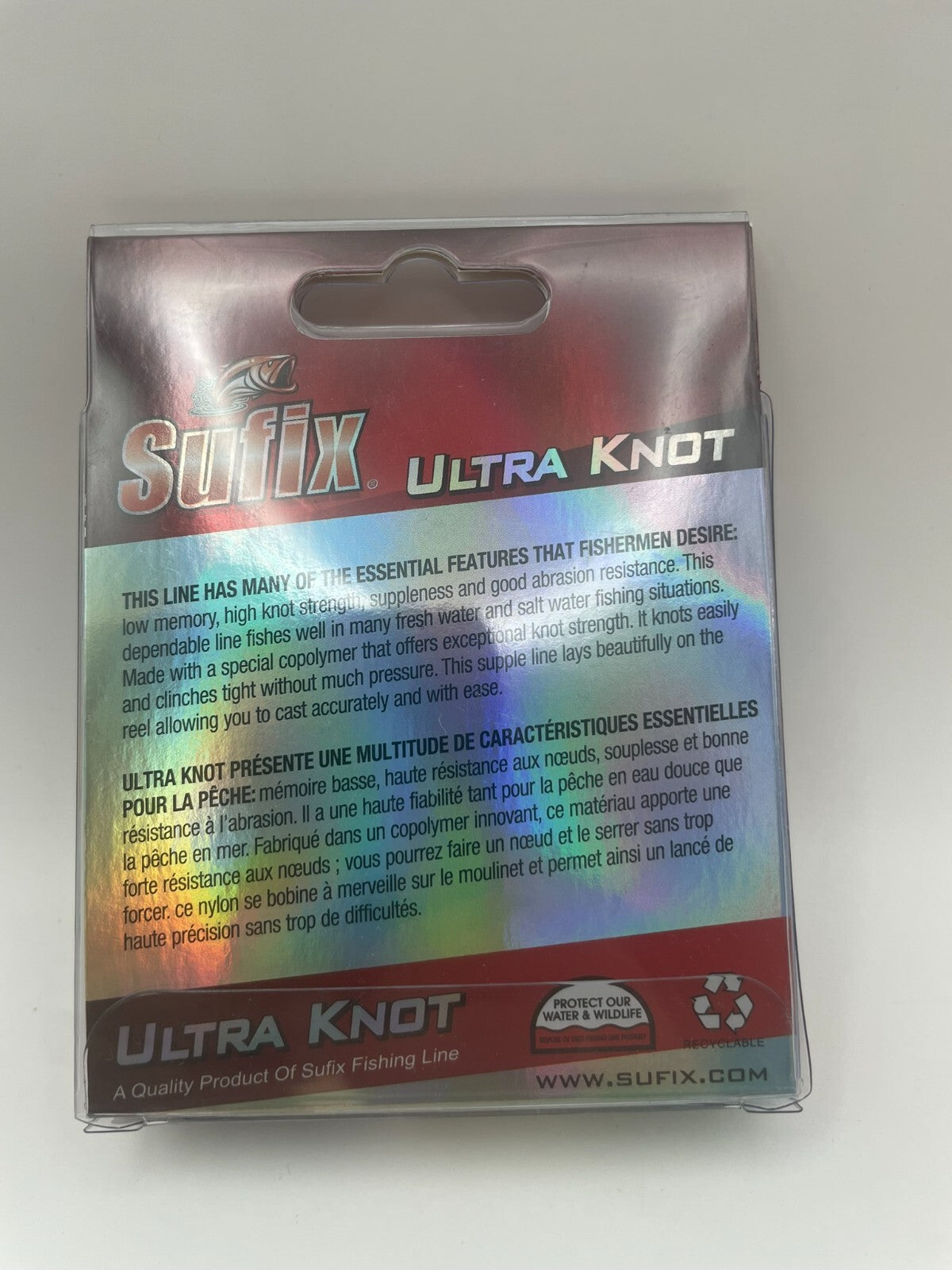 Sufix Ultra Knot Monofile Schnur 150m 0.16mm 2.8 KG Gelb/Orange1