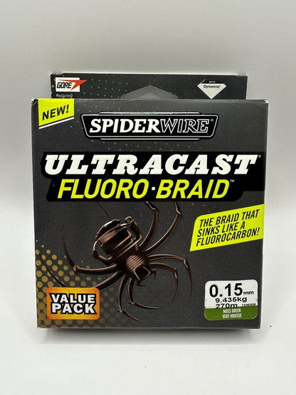 SPIDERWIRE Ultracast Fluoro-Braid, Angelschnur , Angelzubehör