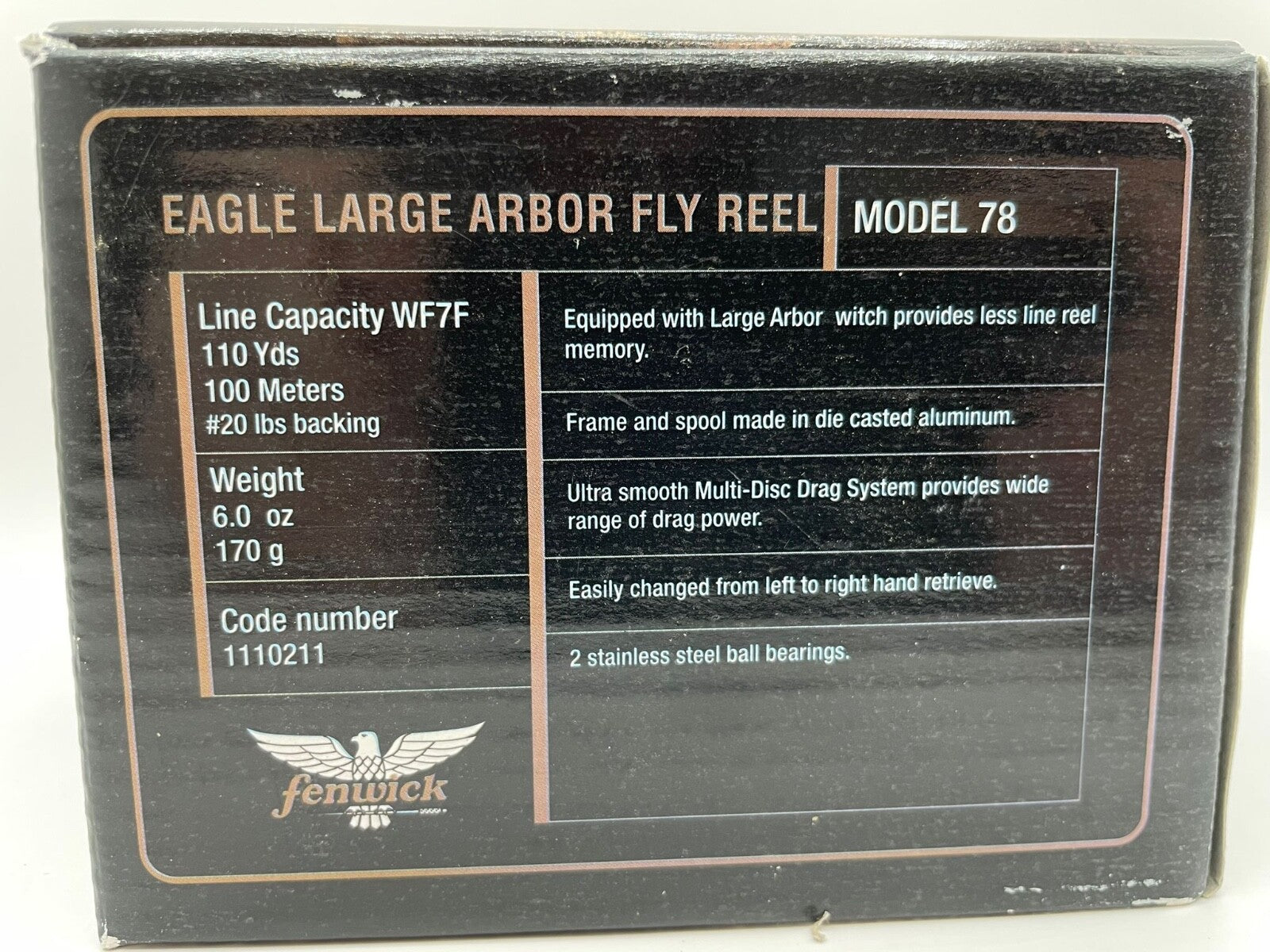 Fenwick Eagle Large Arbor Fly Reel Model 78, Fliegenrolle, Fliegenfischen1