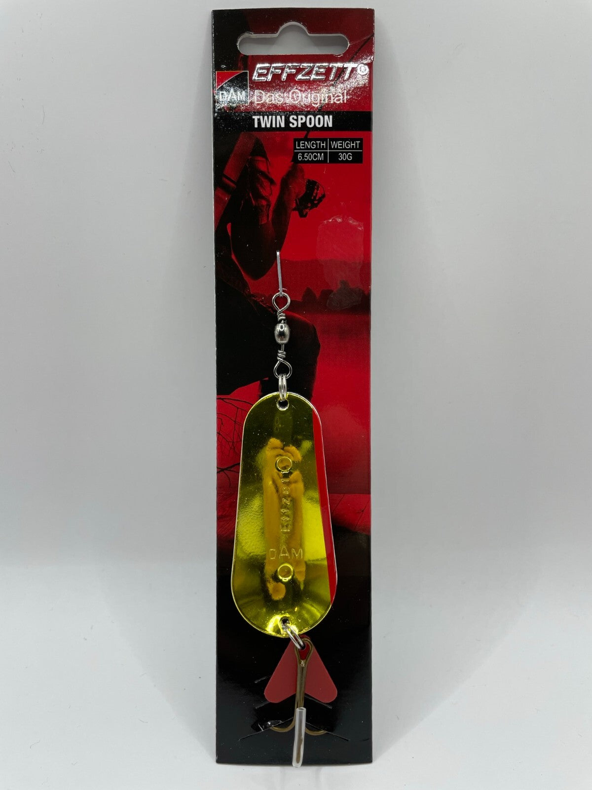 DAM Effzett Twin Spoon Doppelblinker 30g Silber / Gold Blinker 6,5cm0