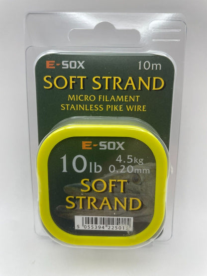 Drennan E-Sox Stahlvorfach Soft Strand 19 Mikrostahlfäden versch. Stärken 15m