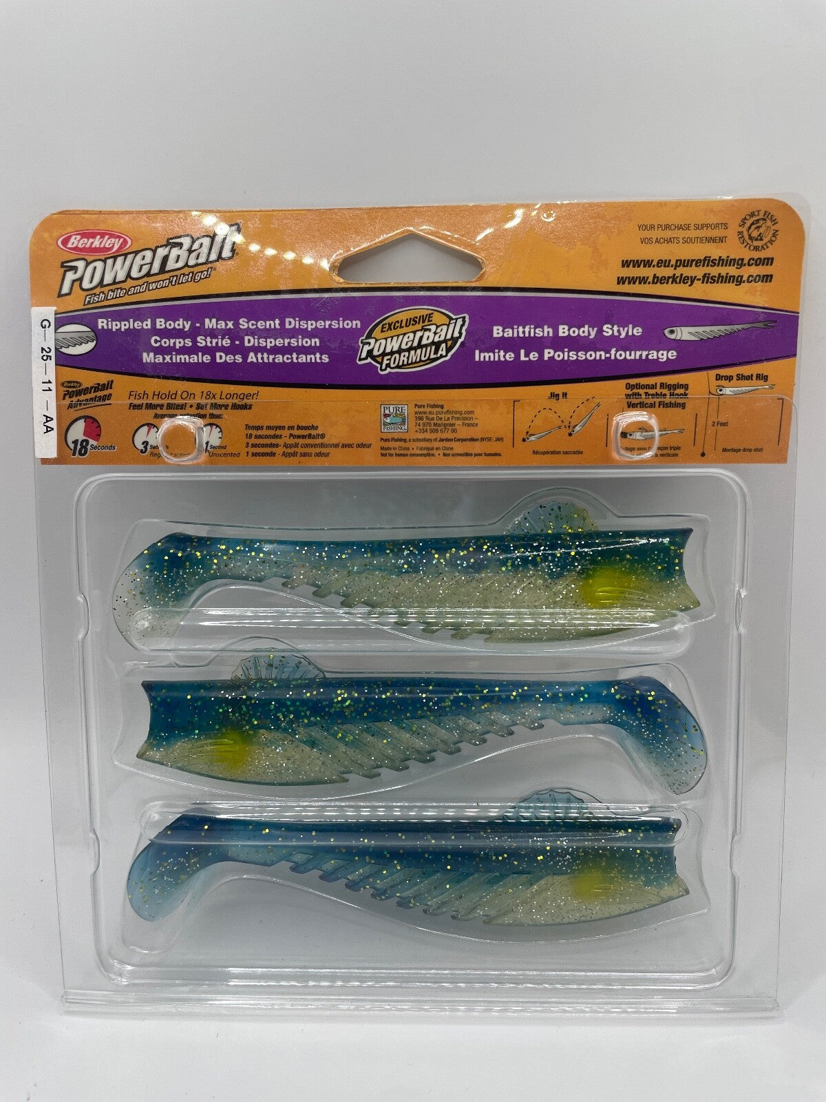 Berkley Powerbait 13cm Fat Ripple, Angelzubehör, Gummifisch1