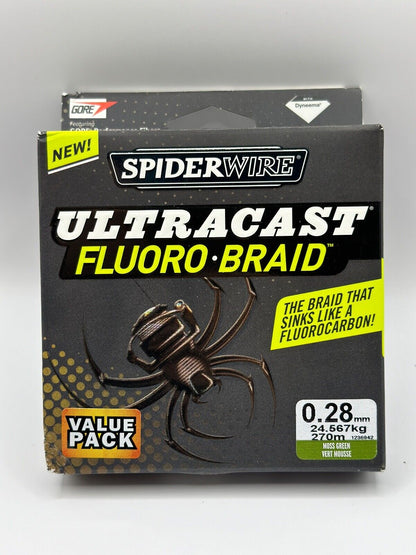 SPIDERWIRE Ultracast Fluoro-Braid, Angelschnur , Angelzubehör