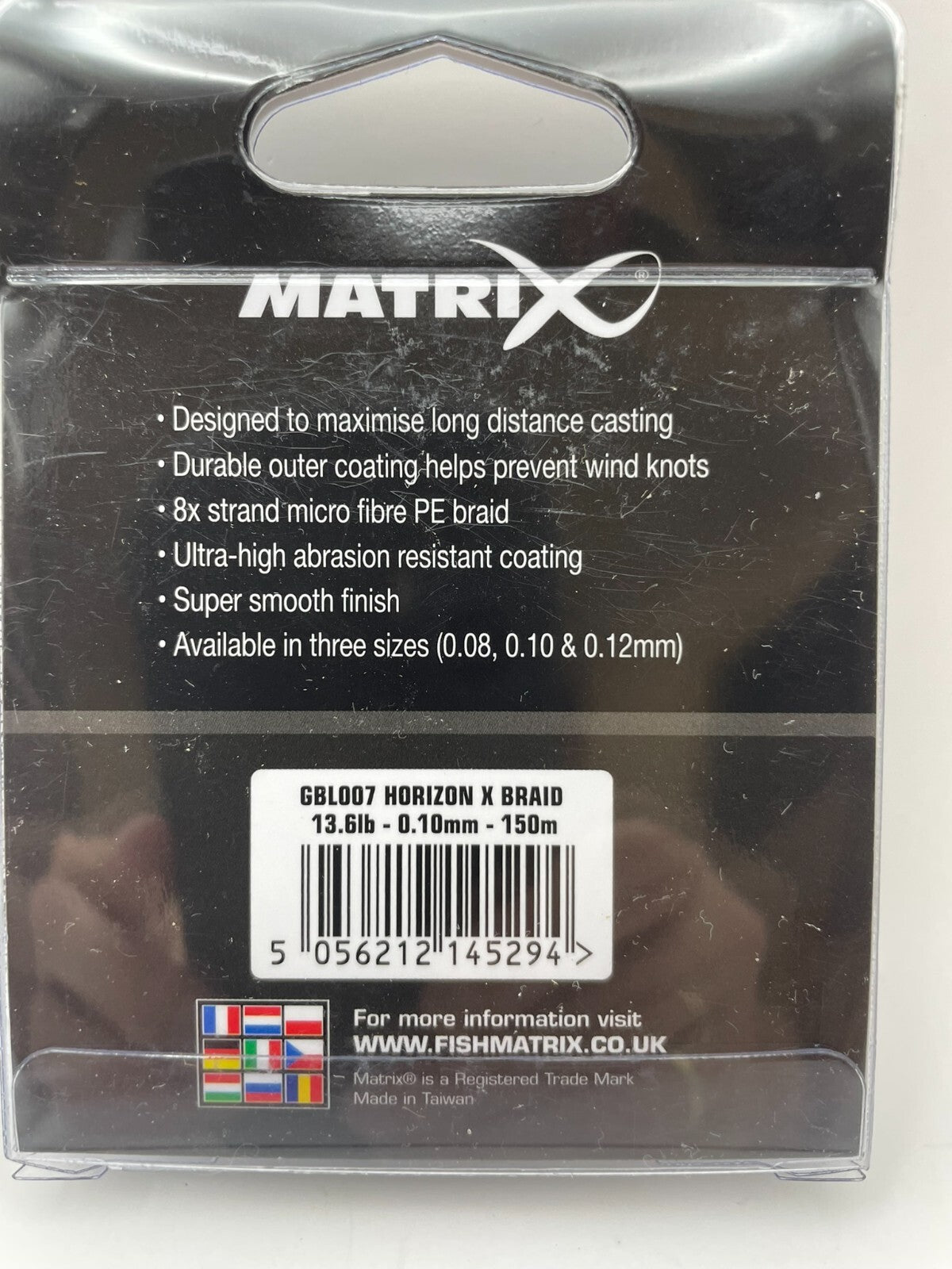 Matrix Horizon X Schnur 150m 0.10mm 6.2 Kg geflochtene Schnur1