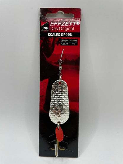 DAM Effzett Scales Spoon 16g Silber / Gold Blinker 4,5cm