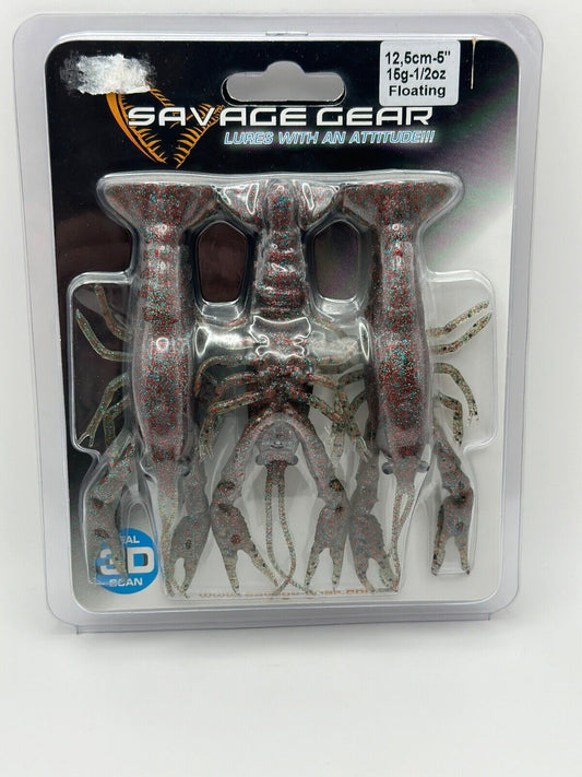 Savage Gear Crayfish 12.5cm 15g Floating Magic Brown, Gummifisch, Angelzubehör