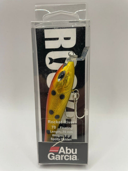 Abu Garcia Rocket River  70mm Floating 9g Spotty Golden