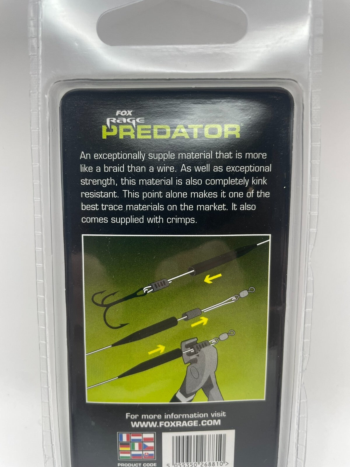 FOX RAGE Predator 49 Strand Wire 10m 12kg Stahlvorfach Raubfisch1