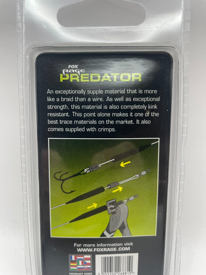 FOX RAGE Predator 49 Strand Wire 10m 12kg Stahlvorfach Raubfisch1