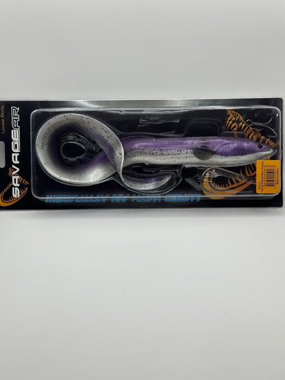 Savage Gear Real Eel 40cm 147g+9g Purple Pearl NL, Angelzubehör