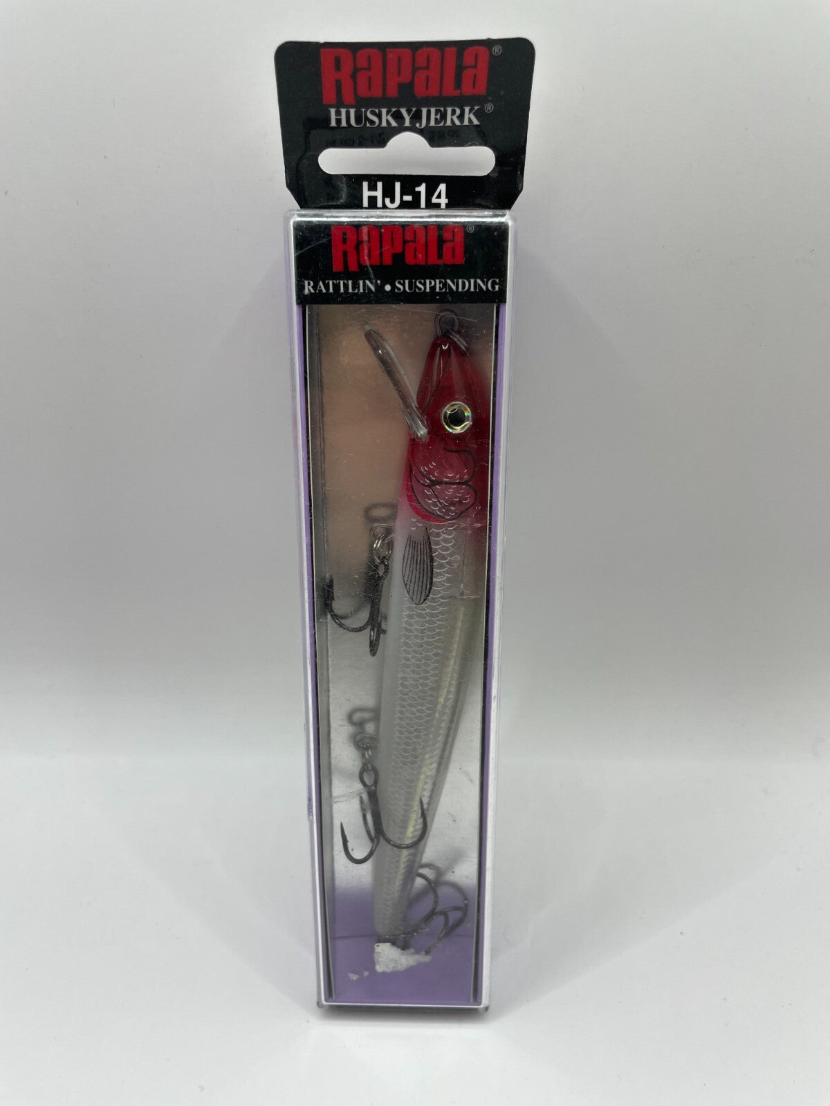 Rapala Down Deep Huskyjerk HJ14 Glass Red Head Wobbler Angelzubehör0