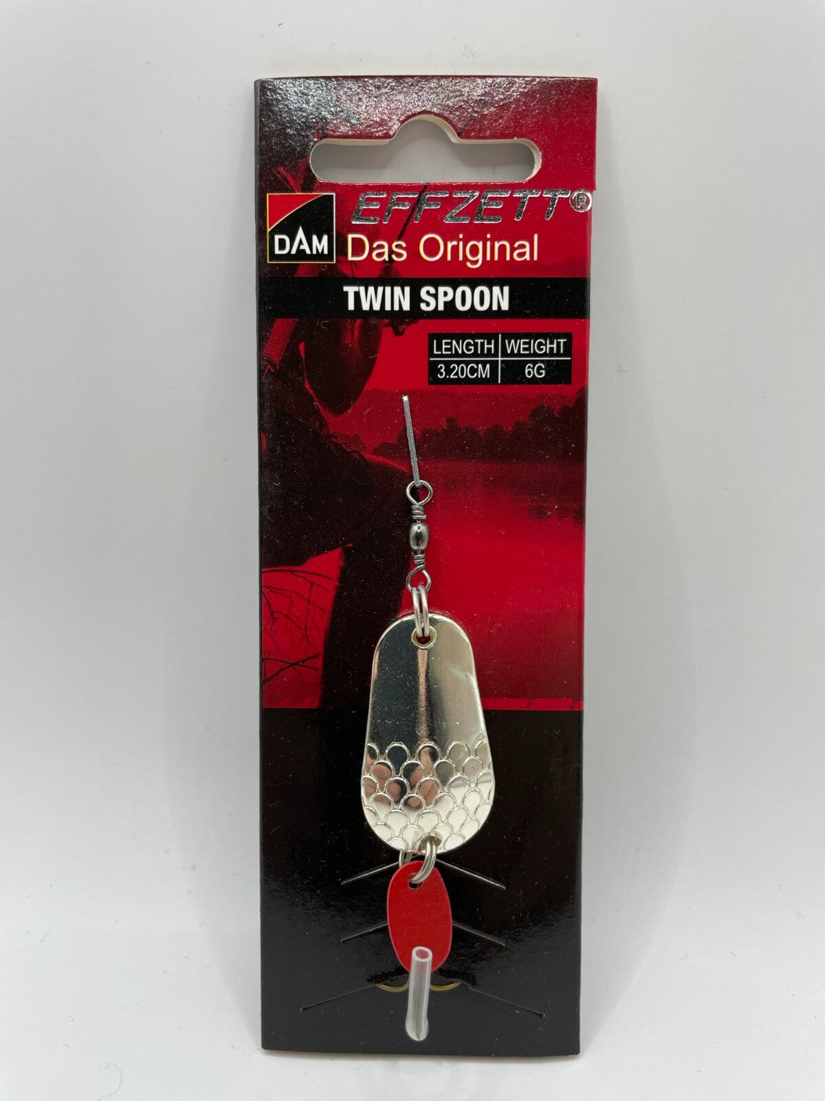 DAM Effzett Twin Spoon Doppelblinker 6g Silber / Silber Blinker0