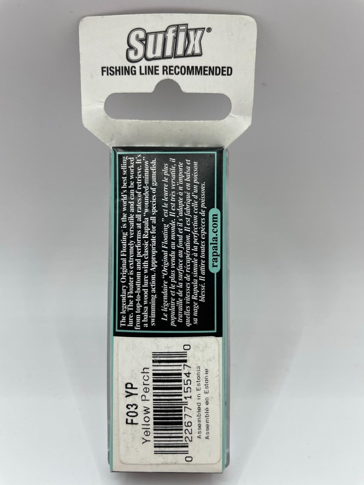 Rapala Original Floating F3 YP Yellow Perch Wobbler1