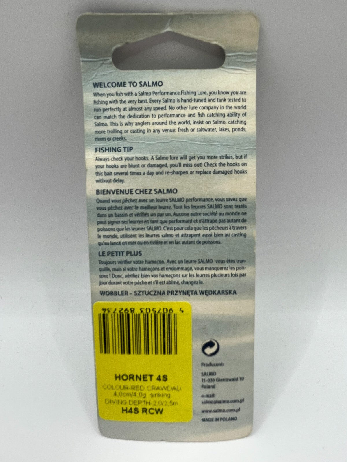 Salmo Hornet 4S Red Crawdad 4cm 4g Sinking1