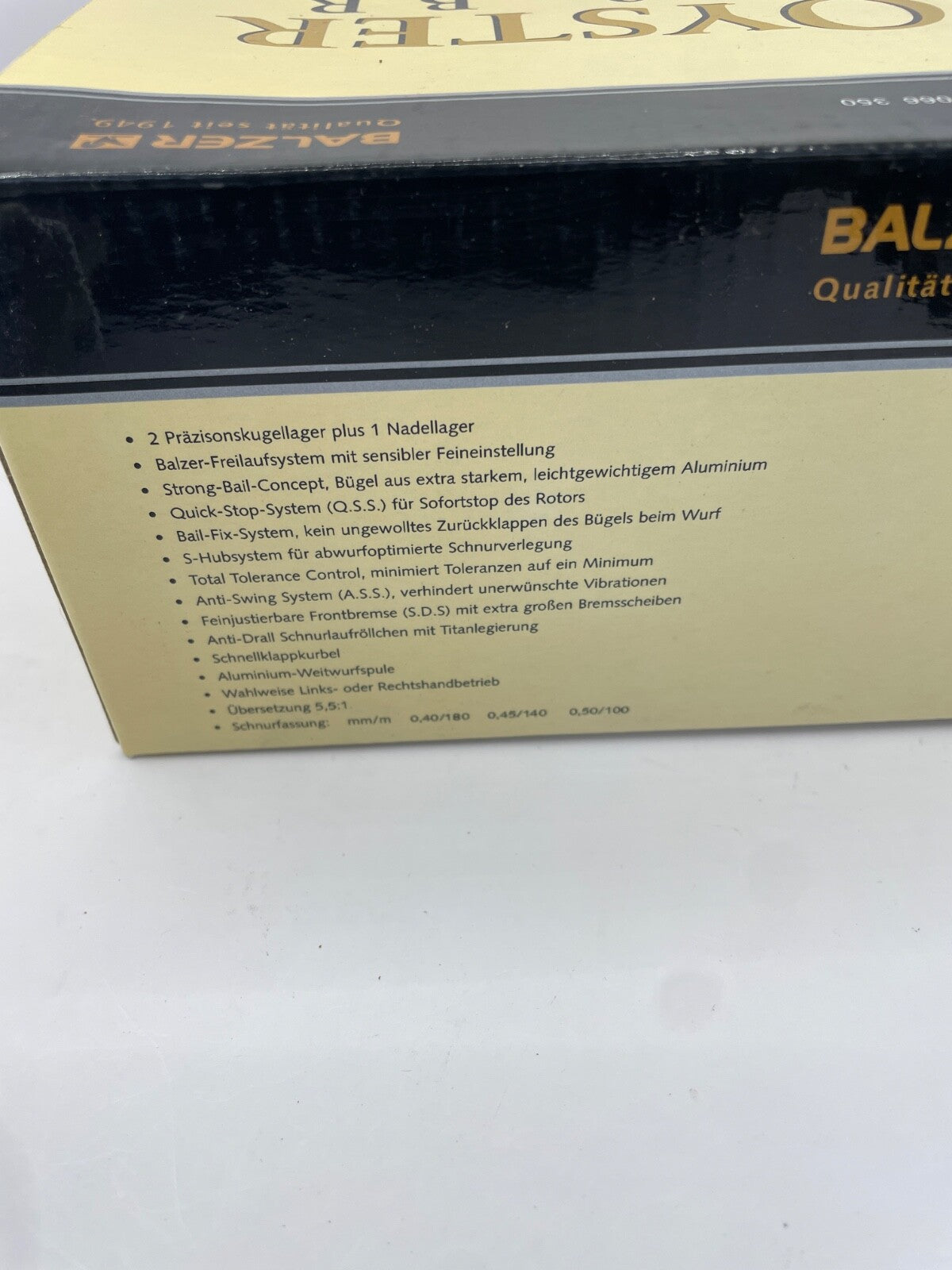 Balzer Oyster 350 BR Freilauf Rolle2