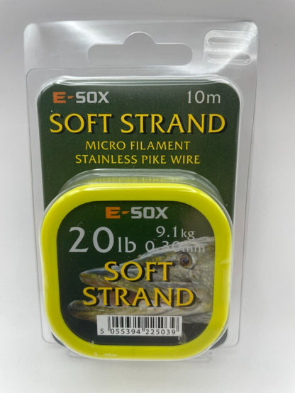 Drennan E-Sox Stahlvorfach Soft Strand 19 Mikrostahlfäden versch. Stärken 15m