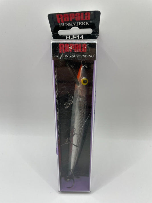 Rapala Down Deep Huskyjerk HJ-14 Silver Wobbler Spinnfischen Angelzubehör