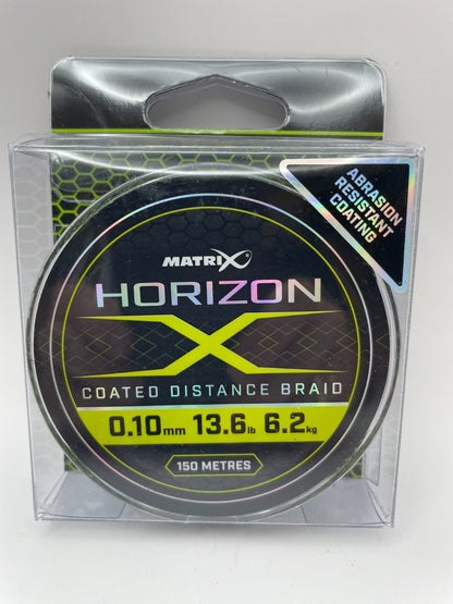 Matrix Horizon X Schnur 150m 0.10mm 6.2 Kg geflochtene Schnur0