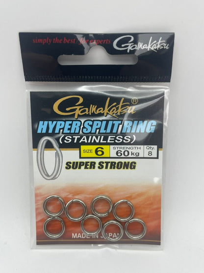 Gamakatsu Hyper Split Ring stainless diverse Größen