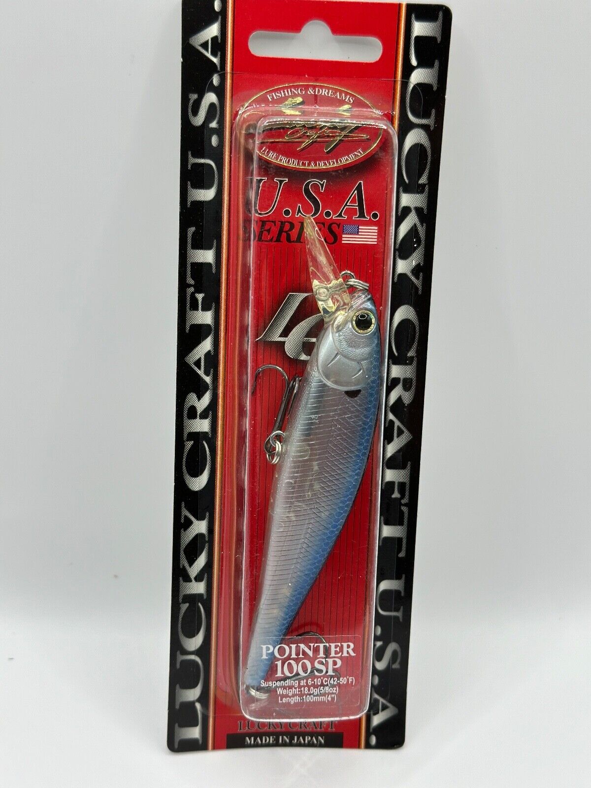 Lucky Craft U.S.A Series Pointer 100 SP Ghost Blue Shad, Wobbler